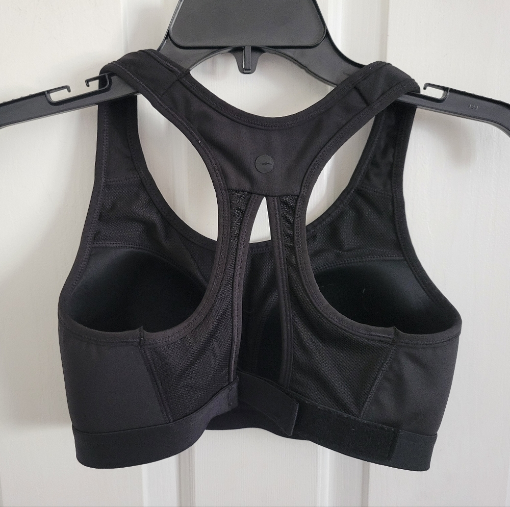 Avia Sports Bra Women’s Small Black Racerback Padded Athletic Activewear - Picture 2 of 4